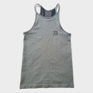 Better Bodies Sugar Hill Halter Gray Tank Top